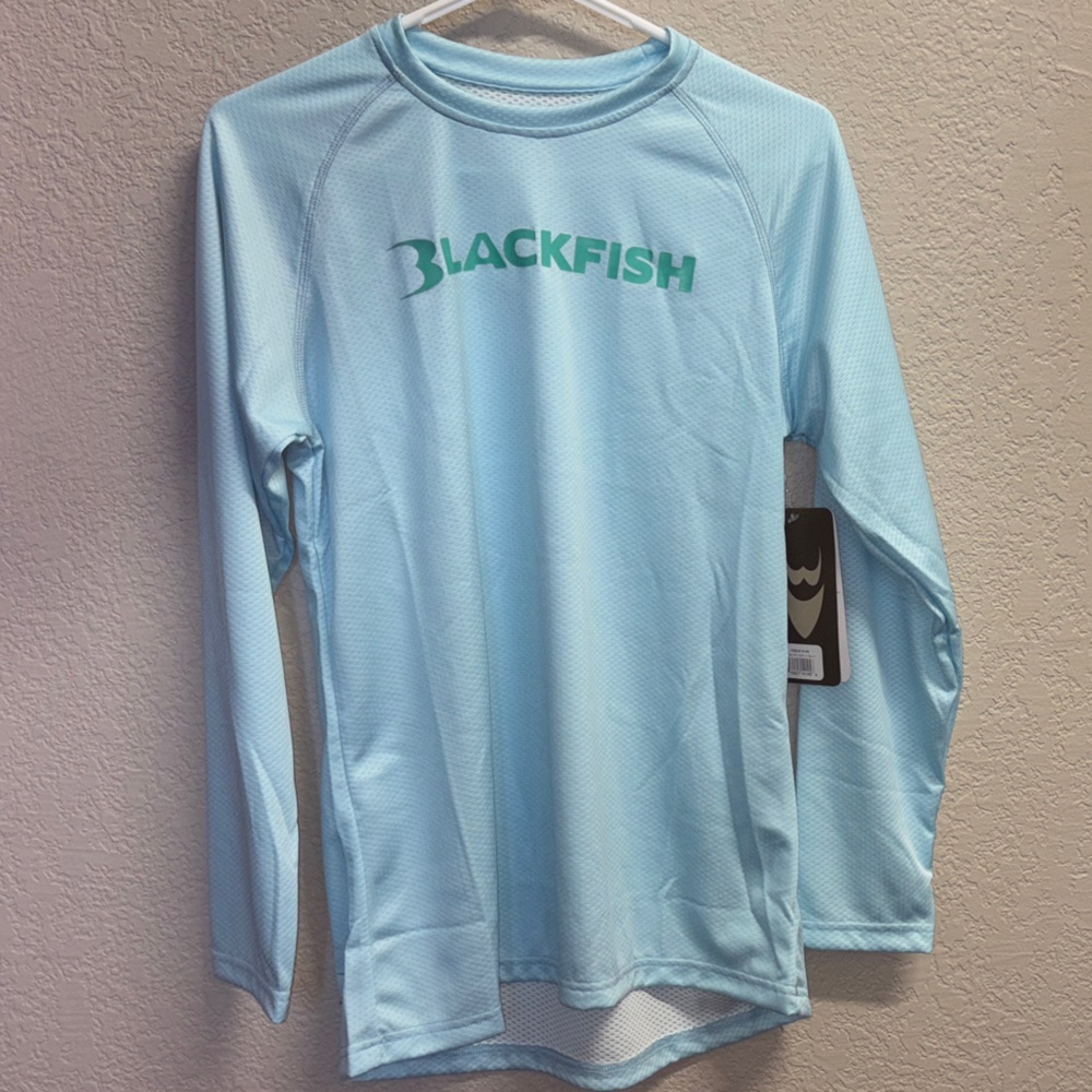 Men's Blackfish Guide Long Sleeve Shirt (Aqua) - Size S